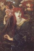 Dante Gabriel Rossetti La Ghirlandate (mk28) oil on canvas